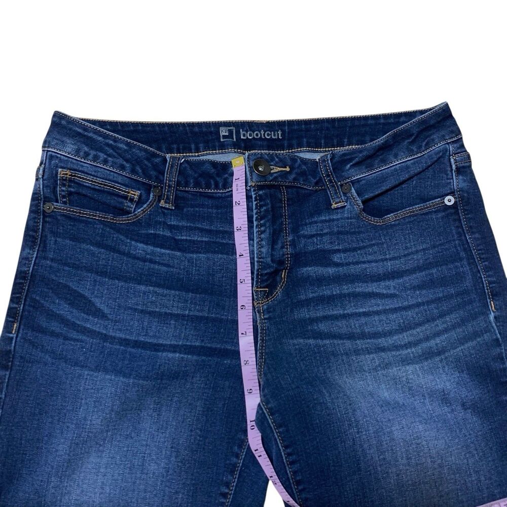 JC Penney Bootcut Jeans Womens Size 12/31 Dark Blue Wash Mid-Rise 5-Pocket - Picture 7 of 13